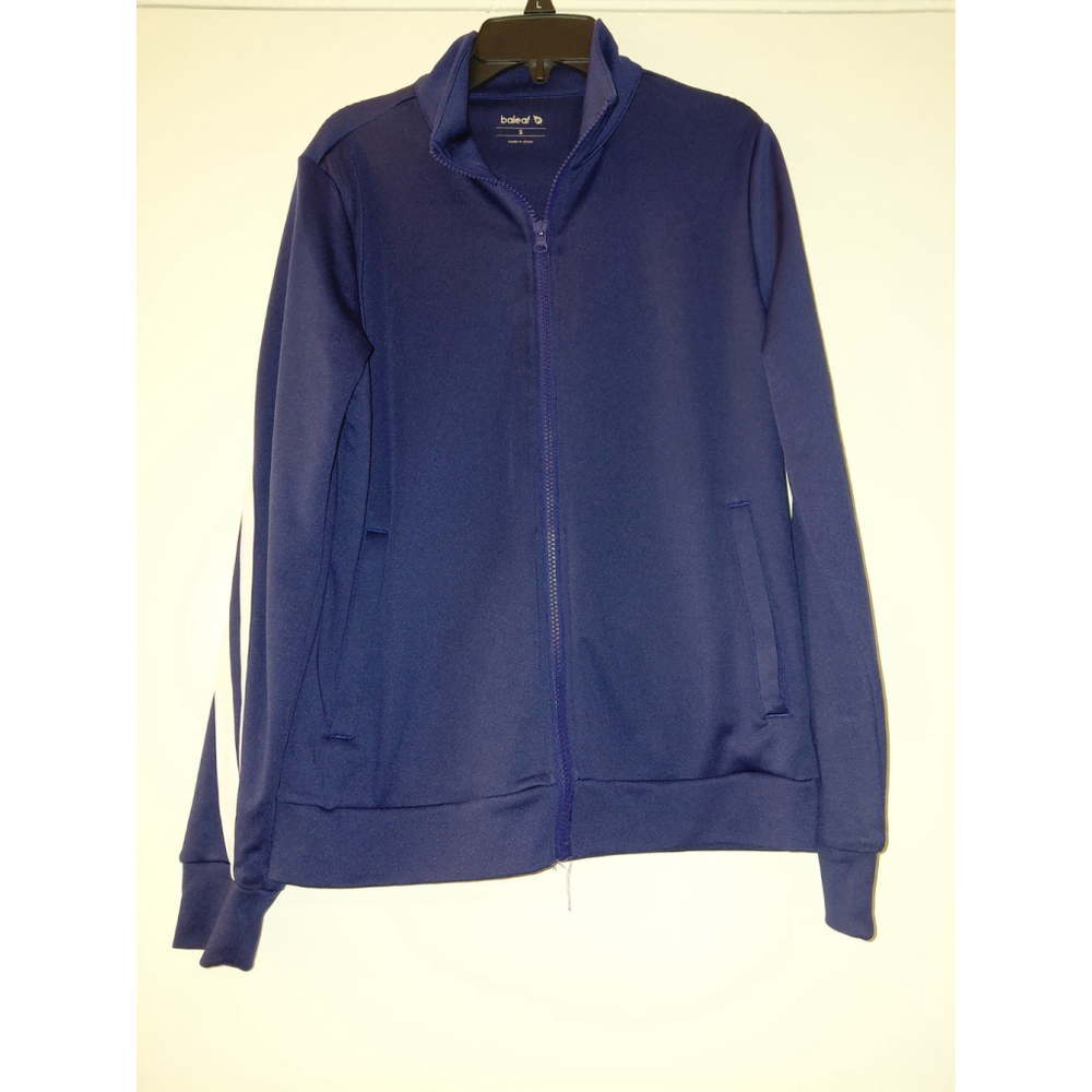 Men's Baleaf Zip Up Running Jacket Size Small Navy Blue Long Sleeve Full Zip EUC